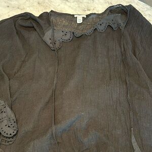Eberjey black top cover up size S